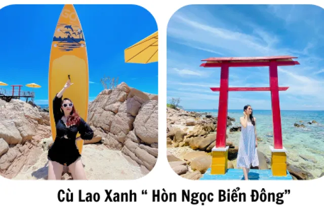 Ngày 2: CÙ LAO XANH -  HÒN NGỌC BIỂN ĐÔNG  (ĂN SÁNG, TRƯA, TỐI)