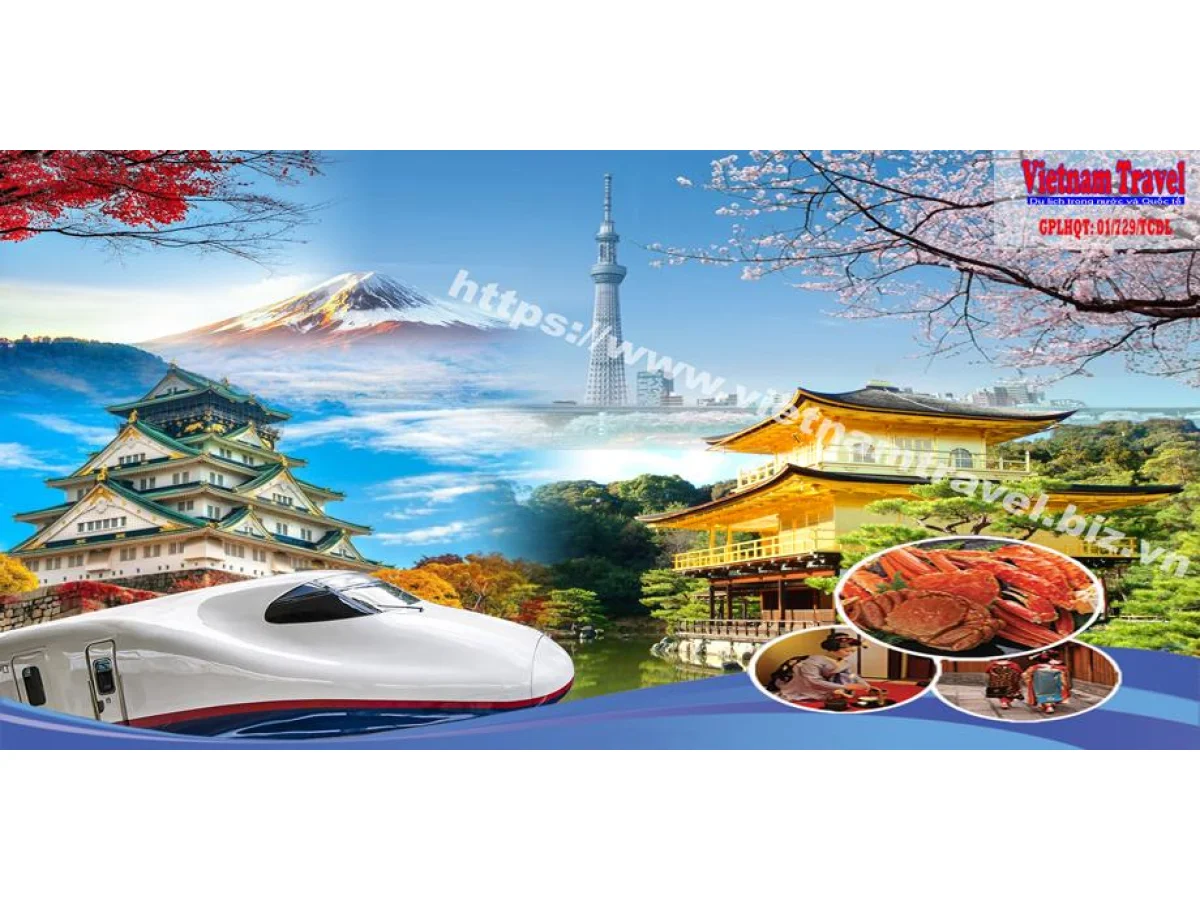 Hồ Chí Minh - Osaka - Nara - Kyoto - Nagoya - Yamanashi - Tokyo 5 Ngày 5 Đêm, KS 4-5 Sao